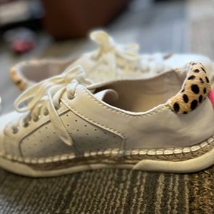 Dolce Vita White Cheetah sneakers